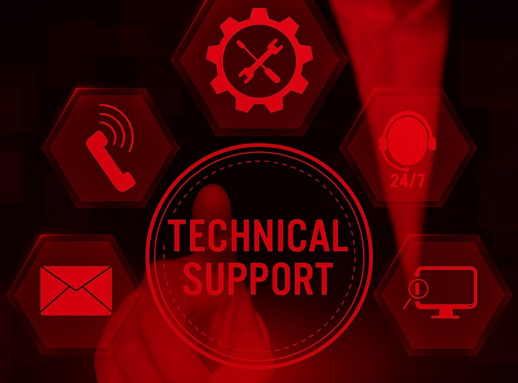 Technical support illustration